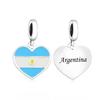 Fc Jewelry Fit Original Charm Bracelet Copper Argentina Flag Mate Bead For Making Women Wife Couple Berloque