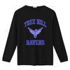 Vintage College Style Tree Hill Ravens Raven Print Casual Streetwear T Shirt vintage Washed designer clothes graphic Unisex