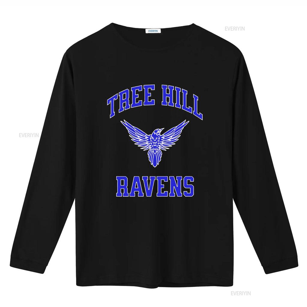Vintage College Style Tree Hill Ravens Raven Print Casual Streetwear T Shirt vintage Washed designer clothes graphic Unisex