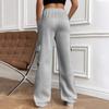 Women’s Loose Fit Drawstring Waist Cargo Sweatpants with Pockets Casual Straight Leg Athletic Trousers for Daily Wear