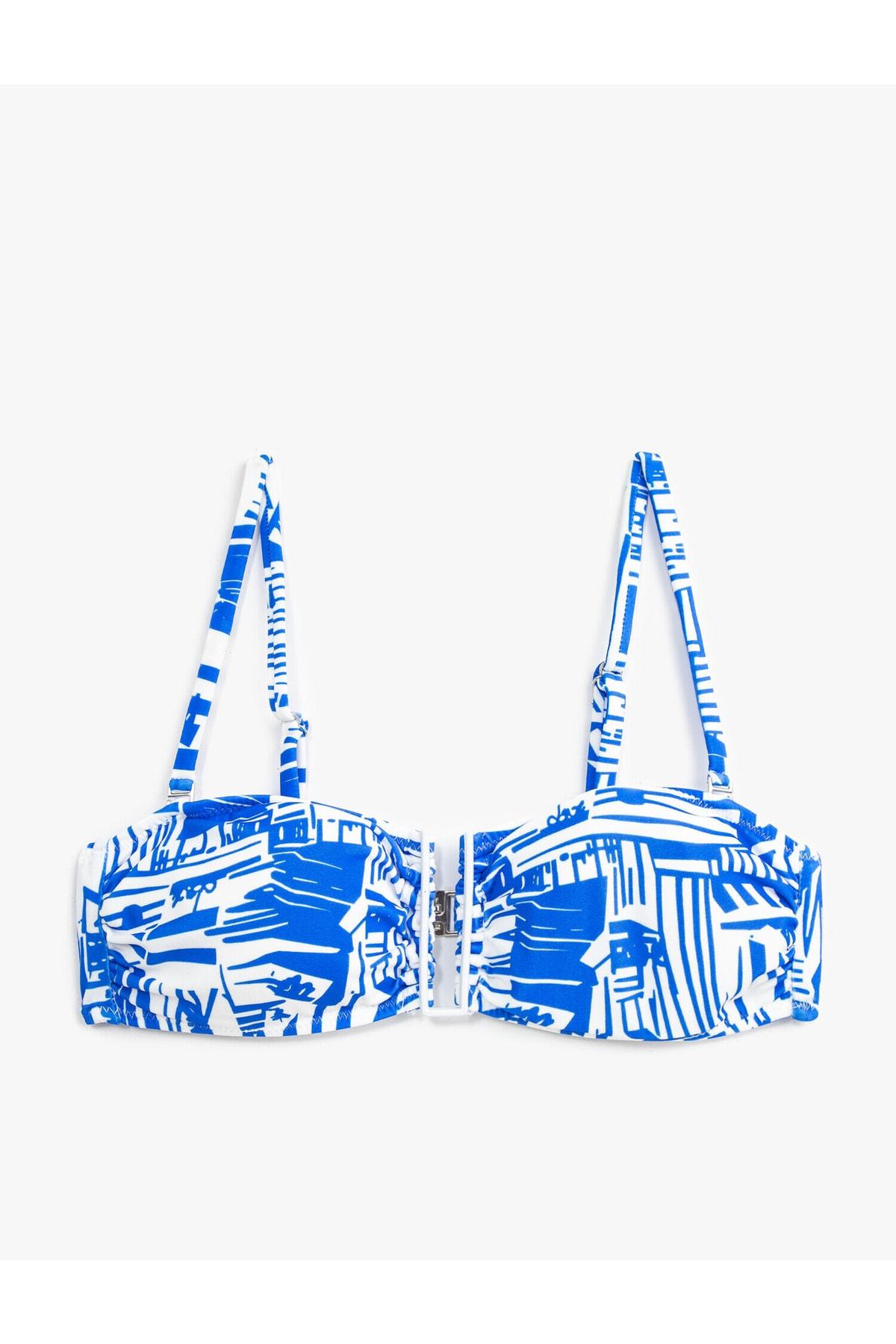 

Верх бикини - Синий - Однотонный..