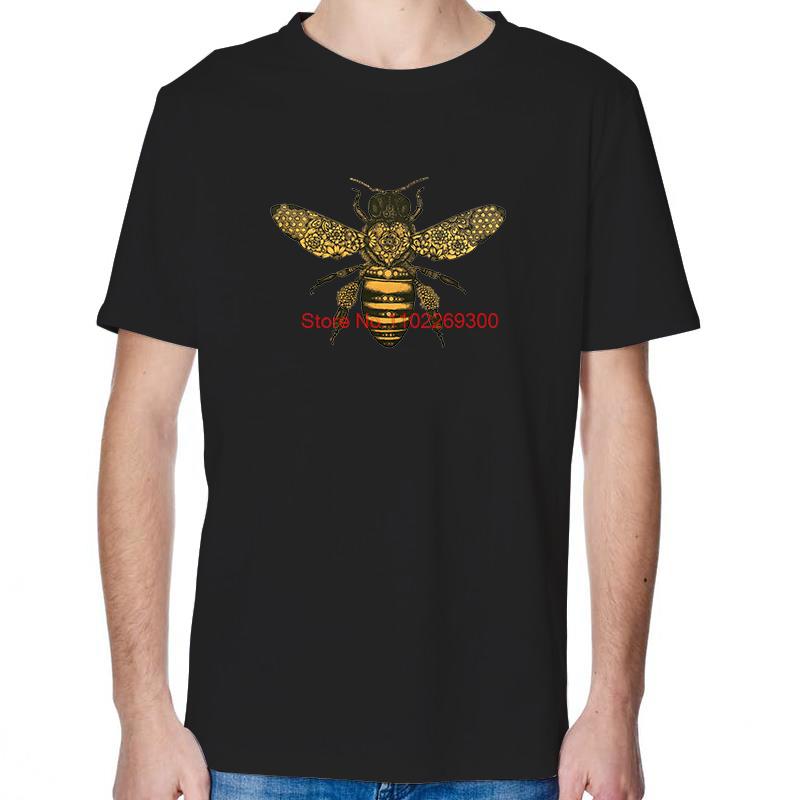 Bee Drawing Moth Insect Tattoo Graphic T Shirts Summer Fashion Tees Tops Cotton New Shirts And TShirts Unisex Print T Shirt