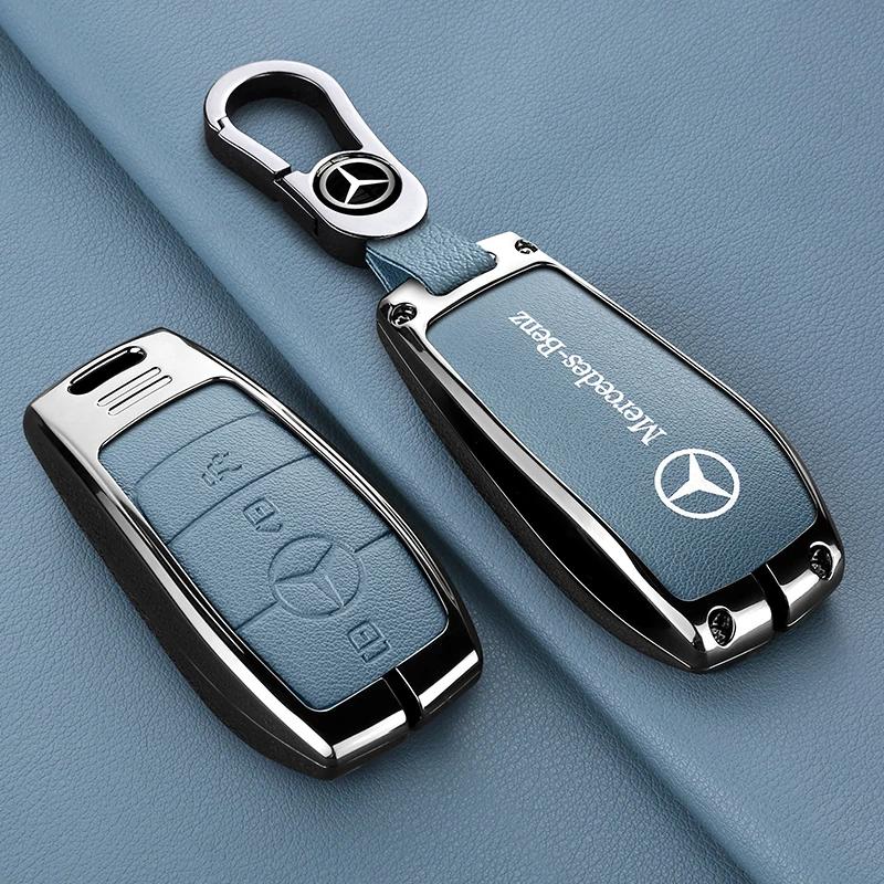 GLC GLB Leder Auto Fernbedienung Schlüsselhülle Fob Abdeckung Für Mercedes Benz A C E S G GLS CLA Klasse W213 W203 W211 W205 W177X167 W204 Acces