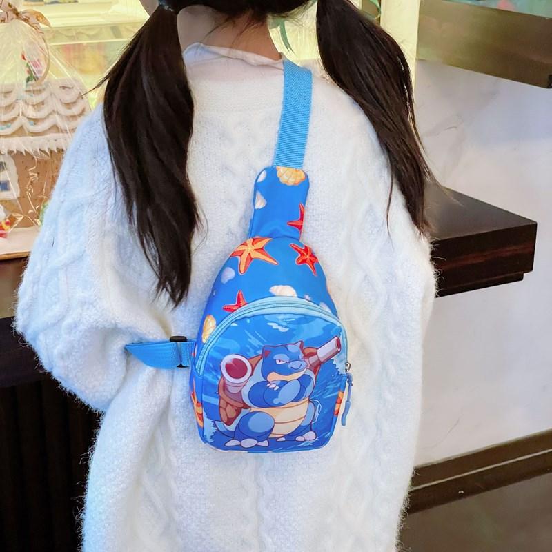 School bag 2025 new children's cartoon fanny pack versatile and lightweight change storage bag