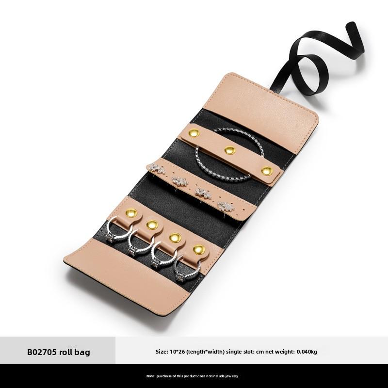 

Multifunctional PU Leather Jewelry Storage Bag Portable Travel Pouch for Rings Earrings Bracelets