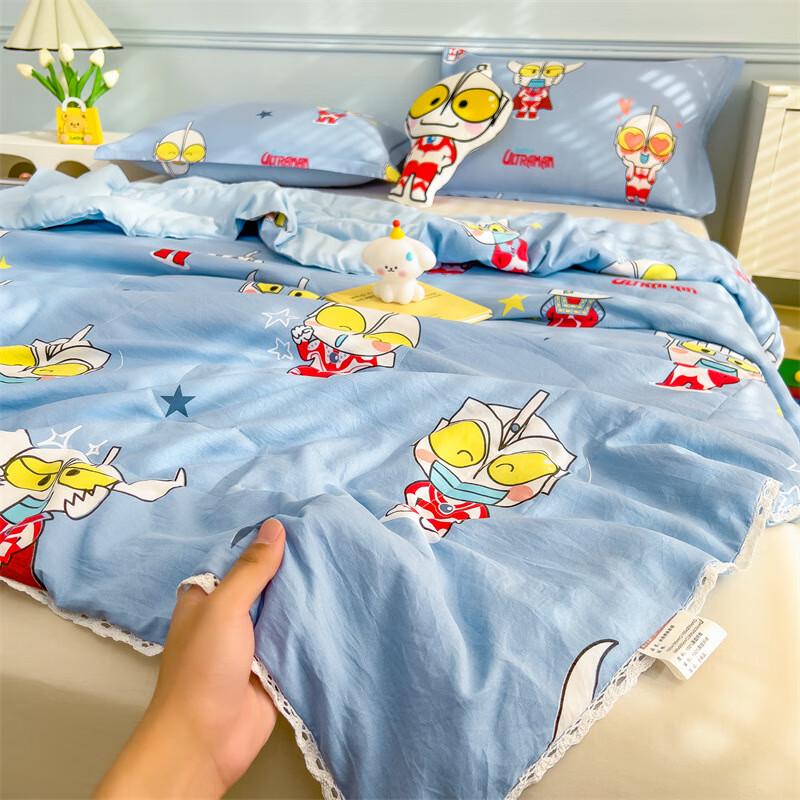 OEING Washed Cotton Kids' Cartoon Summer Comforter