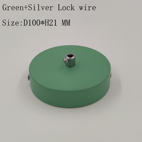 DIY Basis Vintage Rund 10cm Schwarz/Weiß/Silber Beleuchtungskörper Eisenarbeit