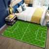 Football Cartoon Field Boys Carpet Childrens Room Large Area Floor Mats Ottomans Living Room Room Bedroom Full Bedside Blanket