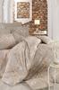 Double Duvet Cover Set Cotton Beige Spring