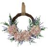 Hydrangea Wreath Multifunctional Simulated Pink White Hydrangea Artificial Door Wreath for Home
