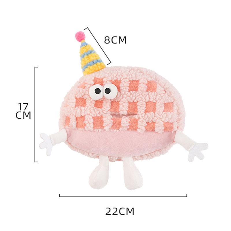 Cute Tissue Boxes Car Tissue Holder Auto Backseat Hanging Accessories Organizer Car Interior Decoration Plush Home Storage Bag