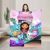 Cartoon Cute Gabby Dollhouse Blanket Cover  Fleece Throw Blankets Summer Air Conditioning Decoration Soft Warm Bedspread