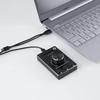 U8 Multimedia Volume Control Knob for Mac/Win 10/8/7 Aluminum Alloy Audio Adjuster with Mute Function