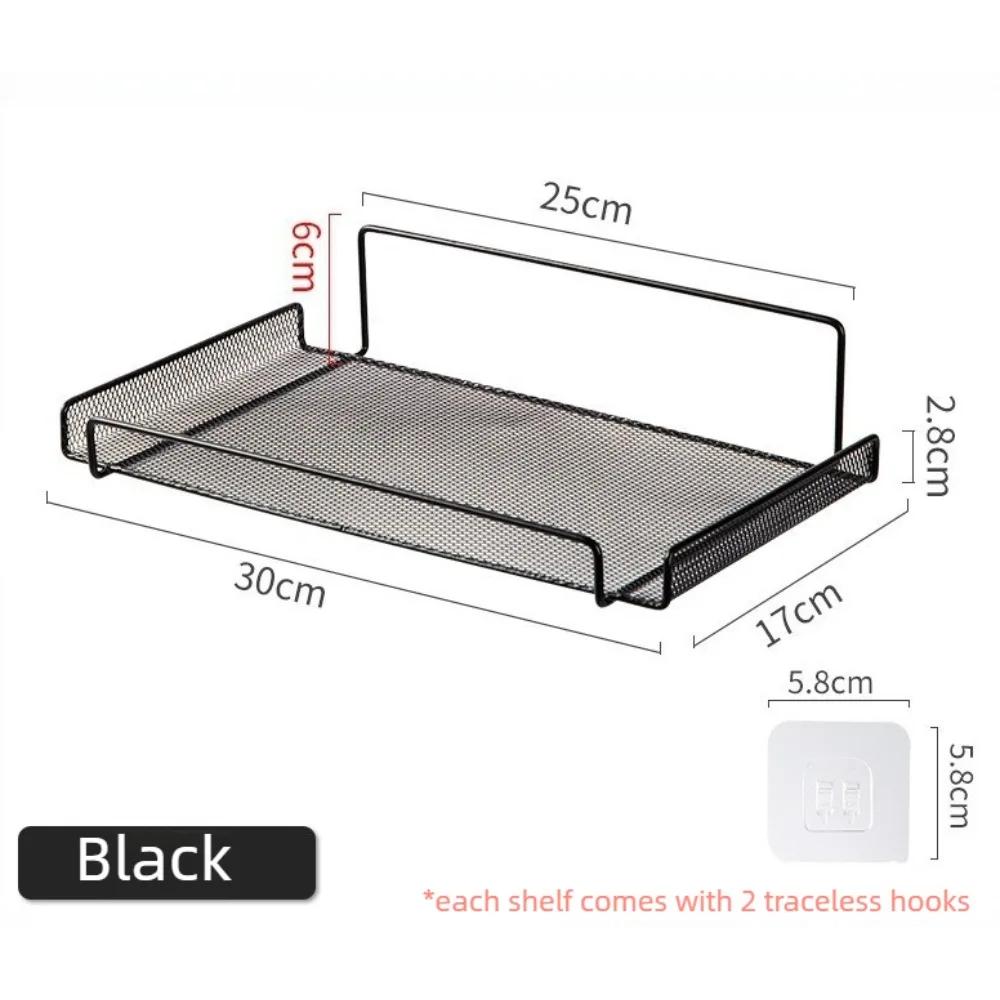 Wall Mounted Router Storage Shelf Stainless Steel No Drill WiFi Organizer Rack for Home Office Bathroom and Kitchen