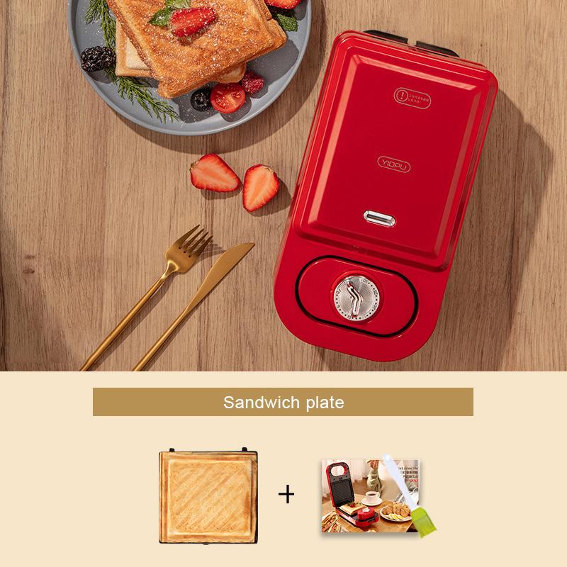 

650 Вт Sandwichera Electrica Многофункциональная вафельница Bubble Egg Cake Тостер Автоматическая вафельница для завтрака с антипригарным покрытием 220 В EU