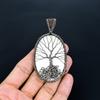 Tree Of Life White Coral 999 Copper Wire Wrapped Pendant, Handmade Gemstone Pendant Jewelry, Gifts For Wife Brand New Pendant