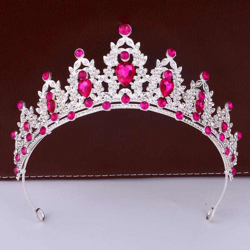 Bridal Crown Headdress Luxury Queen Hairband Wedding Alloy Rhinestone Hair Accessory Crown