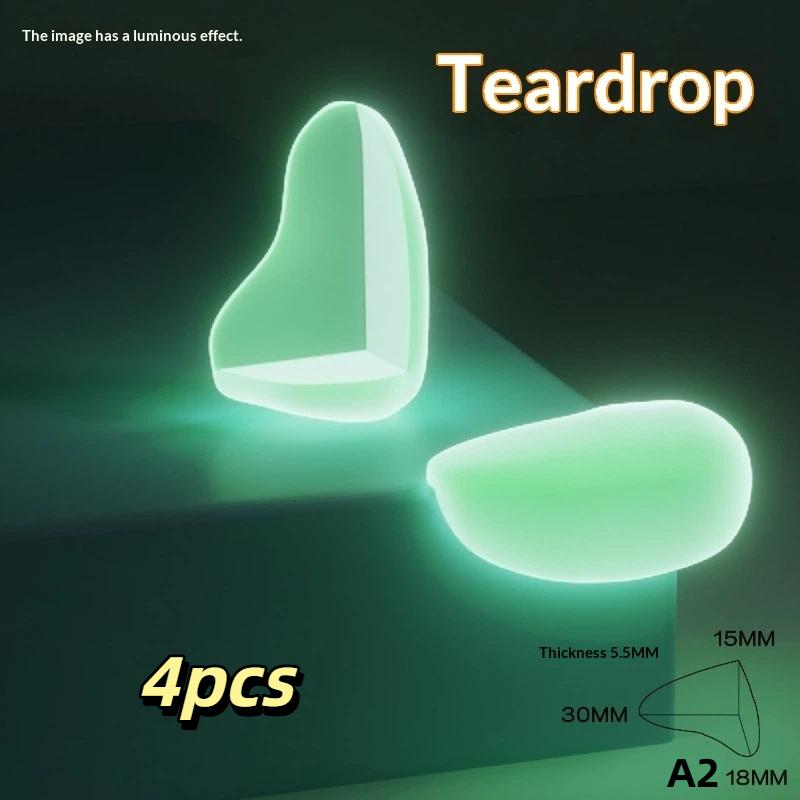 4Pcs Glow-In-The-Dark Pvc Corner Protectors Luminous Table Protectors Furniture Corner Guards & Edge Safety Bumpers Cushion