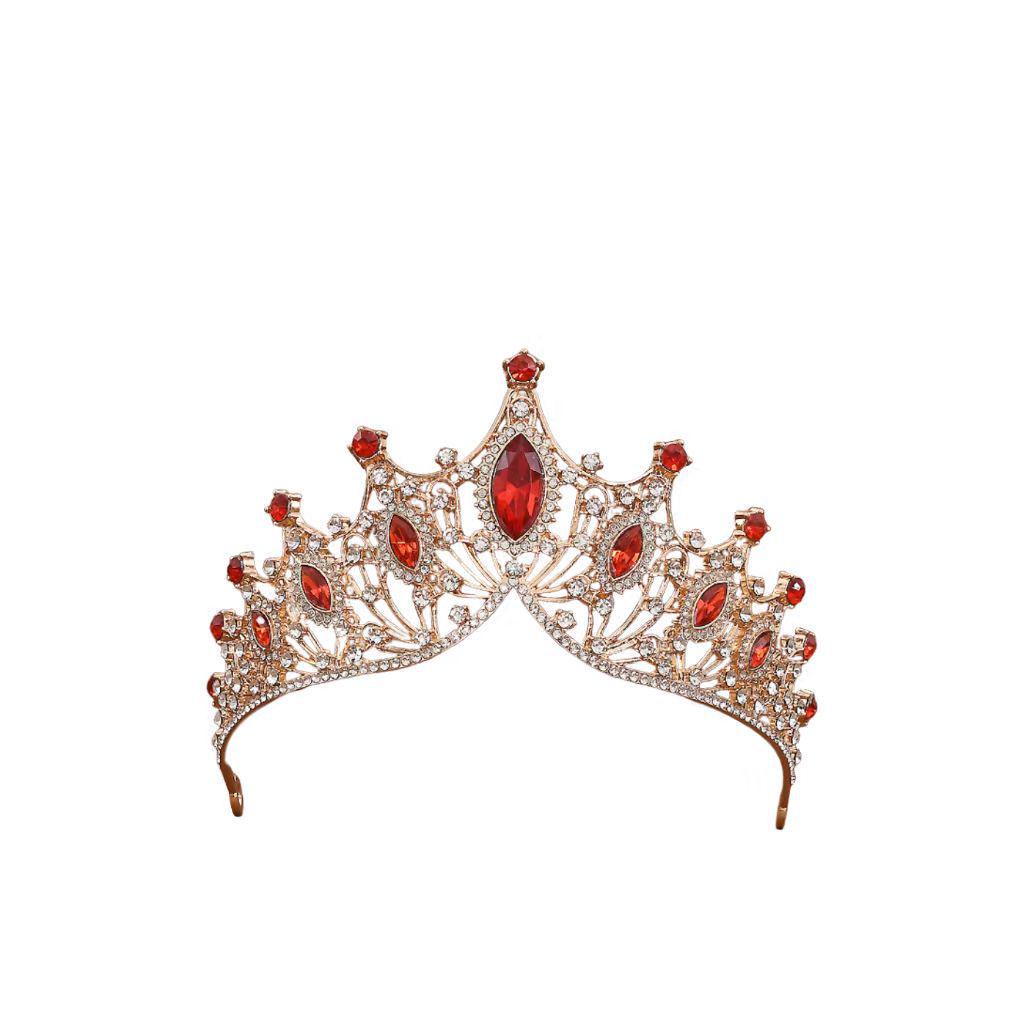 Baroque Retro Crystal Bridal Crown Rhinestone Headband Court Style Adult Hair Accessories