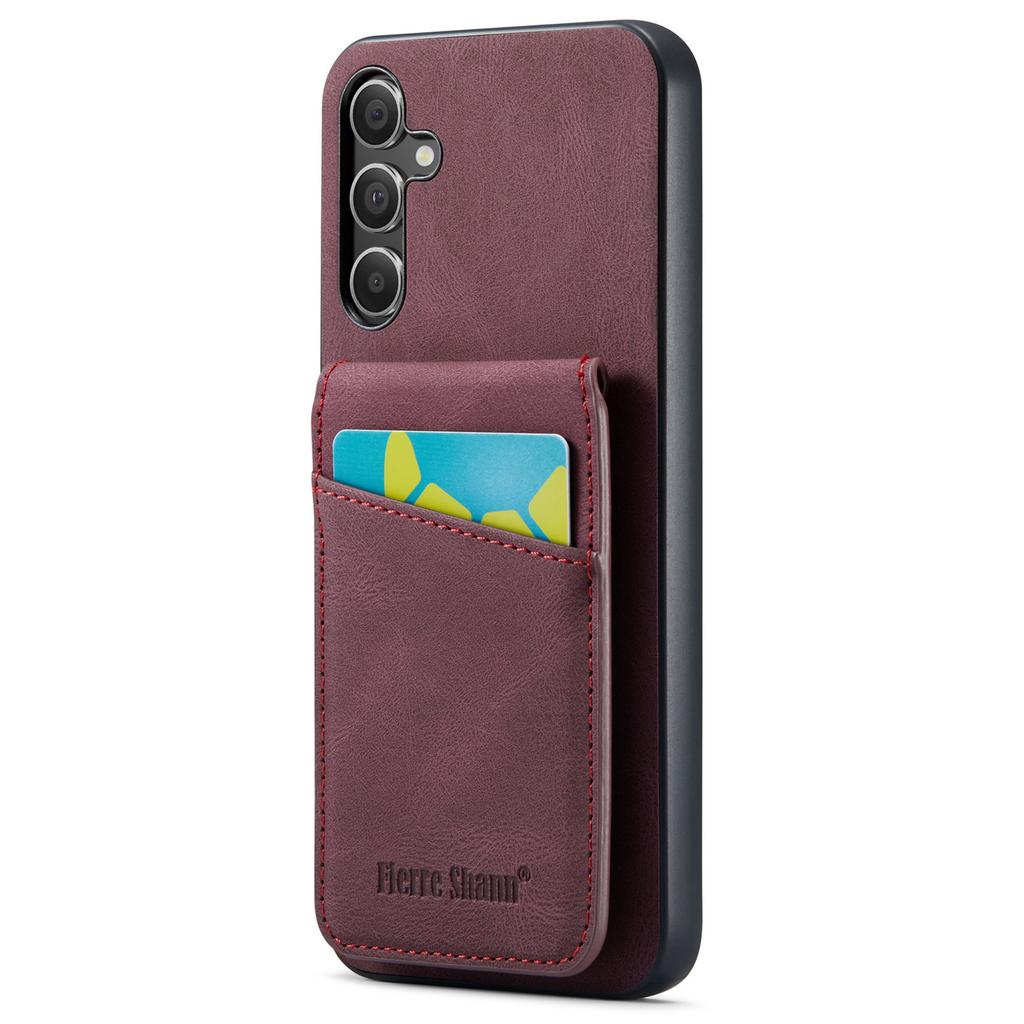 For Samsung Galaxy A14 4G/5G Case Card Slots PU Leather+TPU Phone Cover
