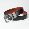Men's Casual Leather Pin Buckle Rotary Switching Between Two Sides Can Wear Cowhide Two-layer Leather Pants Belt