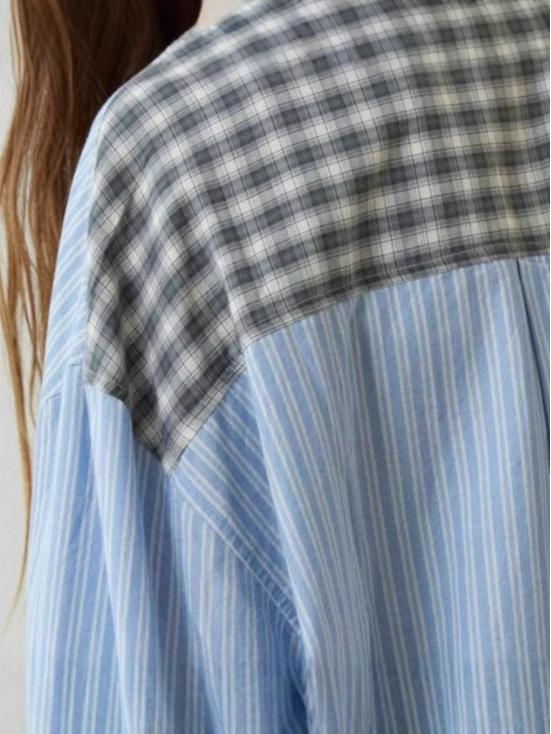 2025 Herbst Damen Kariertes Langarm Pyjama-Set