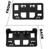 Front License Plate Frame Compatible with 2008-2014 Ford E-150 / E-250, 2008-2024 Ford E-350 Super Duty/E-450 Super Duty Front Bumper License Plate