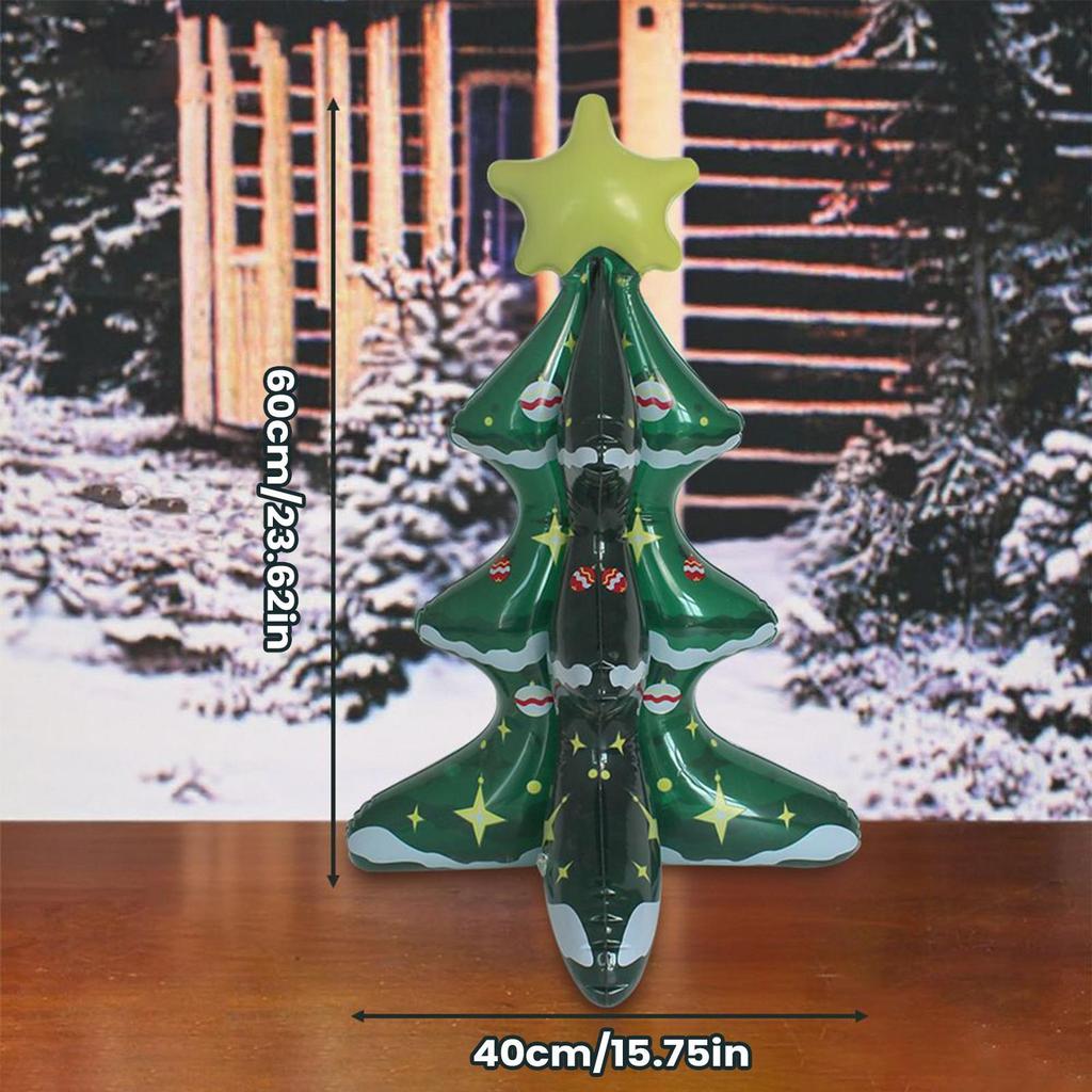 Christmas Tree Balloon Inflating Christmas Tree Balloon Decoration Anti-Leak Ornament Holiday Decoration For Patio Stage Yard