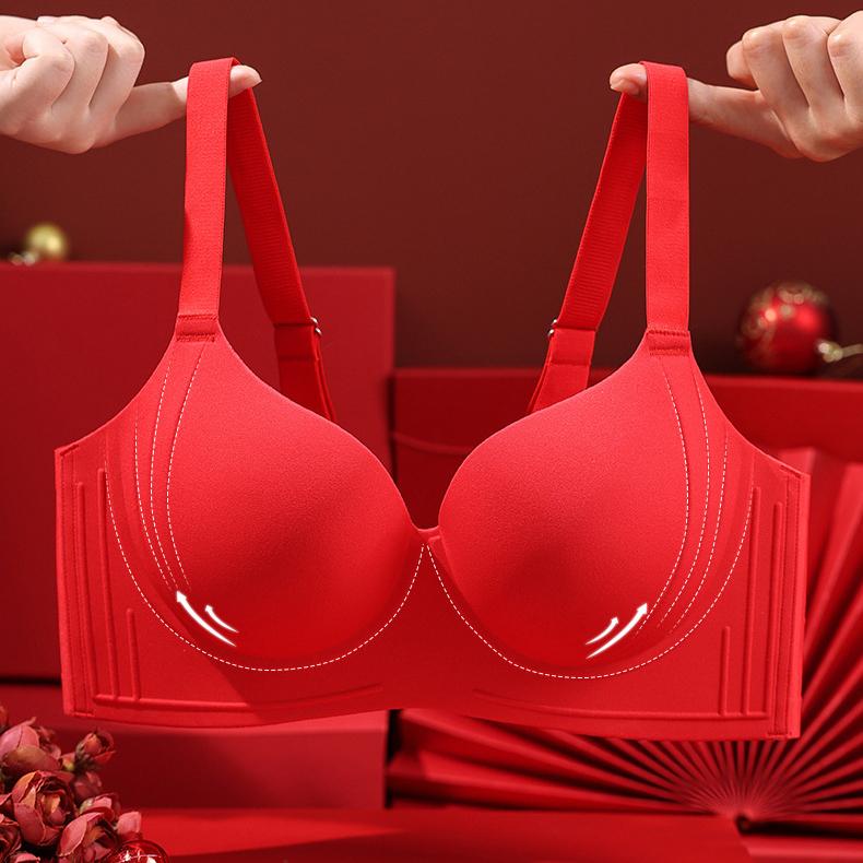 Plus-size Lingerie Women's Lift and Shrink Secondary Breasts Compact Bra Thin Bra Push Up Bra