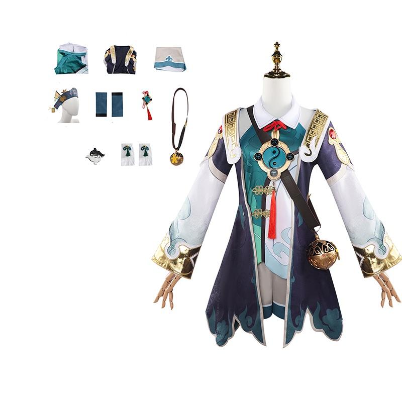 Rail Star Honkai Huohuo Cosplay Costume Clothes Props Woman Dress Party Outfit