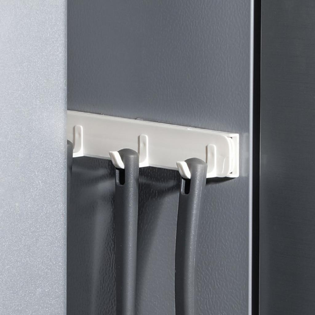 Storage Wall Hook Plastic Adhesive Sliding Multifunctional Wall Hanger for Bedroom Kitchen Bathroom