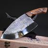 8.5 Inch Butcher Knife Chef Cleaver Slicing Handmade Forged Messer Wood Handle Kitchen Knife For Cutting Vegetables And Meat