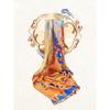 Silk Scarf Square 86x86cm Double-sided Print Chinese Style Original Design 100%