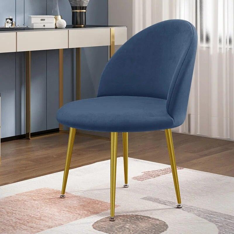 Velvet Fabric Shell Chari Cover Soft Comfortable Stretch Duckbill Shaped Backrest Seat Covers for Dining Room Home Seat Case 1PC