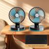 Electric Fan USB/Cigarette Lighter Plug Cooling Fan Foldable Air Circulator Fan for Car SUV Home 4 Gear Car Fan