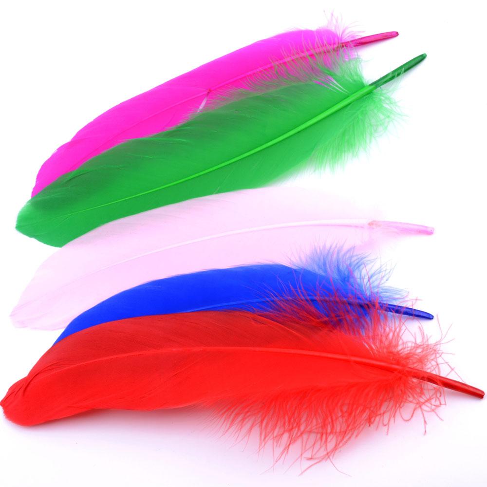 50pcs Natural Goose Feathers 15-20cm, Pure Soft DIY Craft Feathers for Home Decor, Balloons, Jewelry & Fashion Embellishment