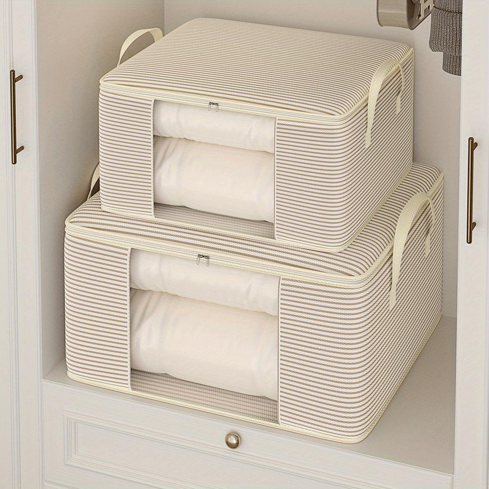 Large Capacity Storage Bag Dustproof Thickened Zipper Organizer Clothes Quilt Moving Sorting Bag Foldable Clothes Storage Bag