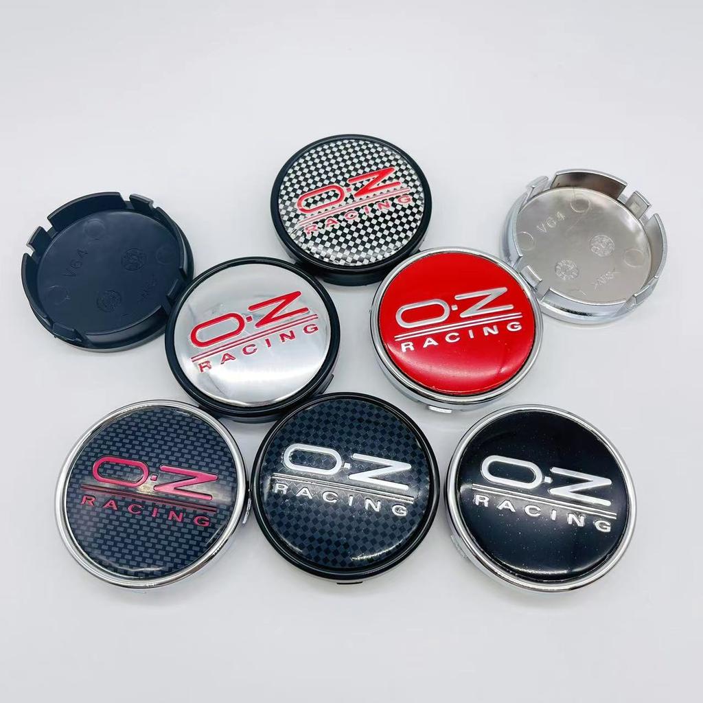 4pcs Car Wheel Center Hub Caps 64mm For OZ Racing Alloy Auto Wheel Rim Center Hub Cap 56mm OZ Badge sticker Styling accessories