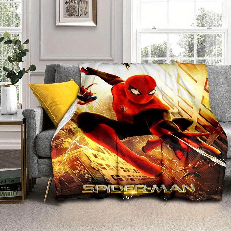 1pc Spider-Man Printing Blanket - Soft, All-Season Throw for Living Room, Bedroom,Personalized Gift with Adorable Cartoon Design