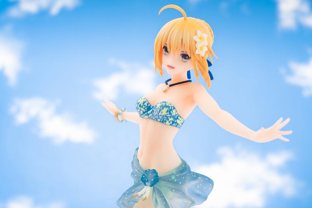 Funny Knights Artoria Pendragon Resort Vacation Scale Painted Finished Figure Fate/EXTELLA Ver. 1/8 ATBC-PVC