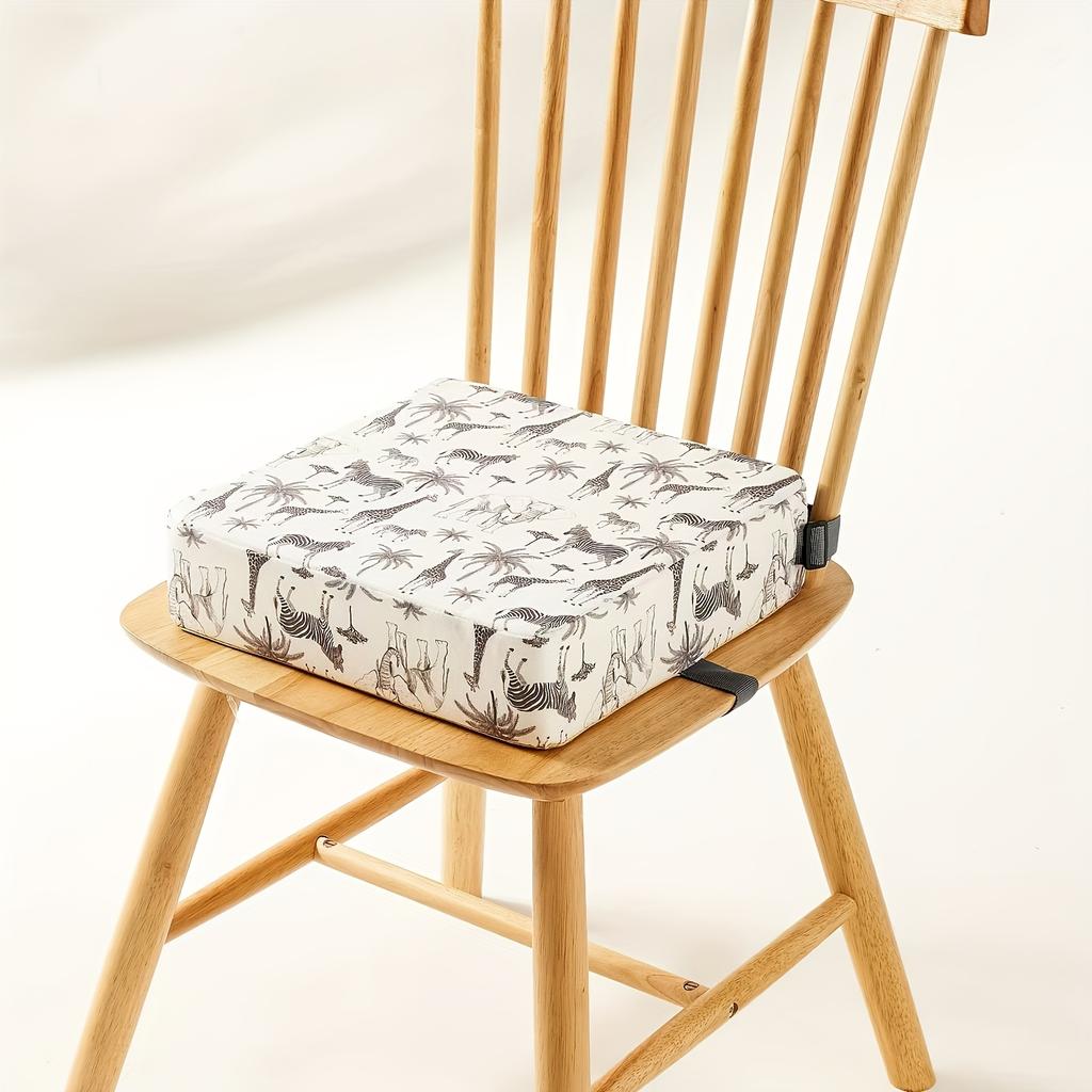 Printed Meditation Floor Pillow Cushion, Portable Thickened Seat Pad with 2 Tie Straps for Locking, Children's Study and Adult Office Use