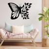 Wrought Iron Butterfly Leaves Wall Decor Nature Metal Art