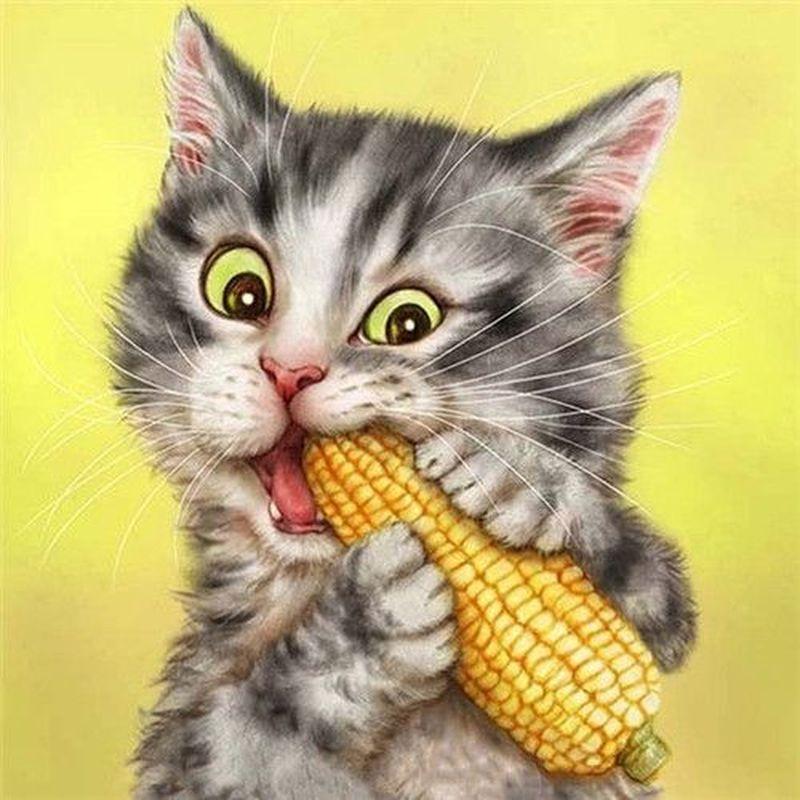 

5D DIY Алмазная картина Животное Вышивка крестиком Полный круглый дрель Алмазная вышивка Продажа Домашнее украшение Full Round 20x25CM