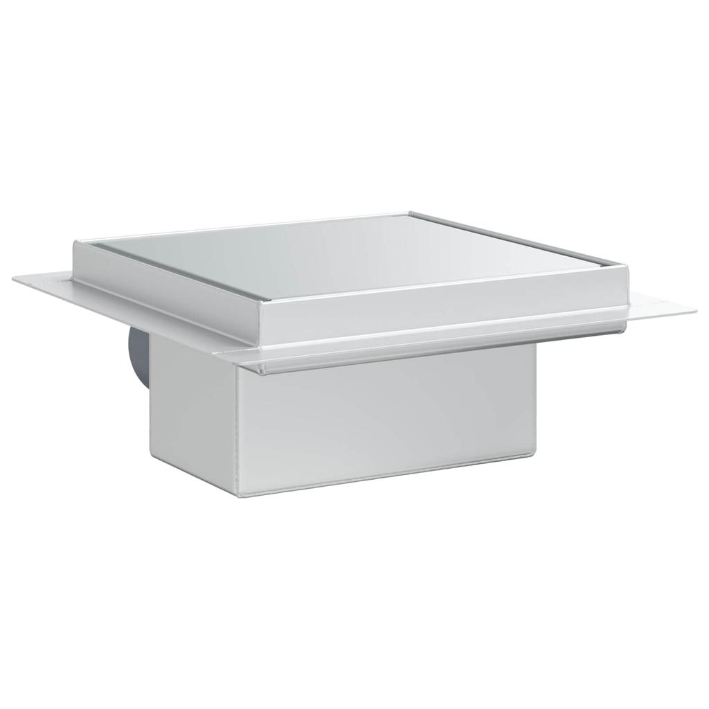 Ralo de Chuveiro 2 em 1 Prata 15 x 15 cm Aço Inoxidável 304