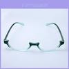 Lebhaft grüne Hatsune Miku Cosplay-Brille Halbrandfassung Anime-Stil Universelle Passform