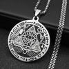 Vintage Mystisches Auge Anhänger Halskette Edelstahl Trendiger Gotischer Schmuck für Damen Herren
