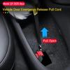 For Tesla Model 3 Y Juniper 2025 2026 Car Door Emergency Release Pull Cord Rear Door Emergency Switch Pull Rope Safety Accessory