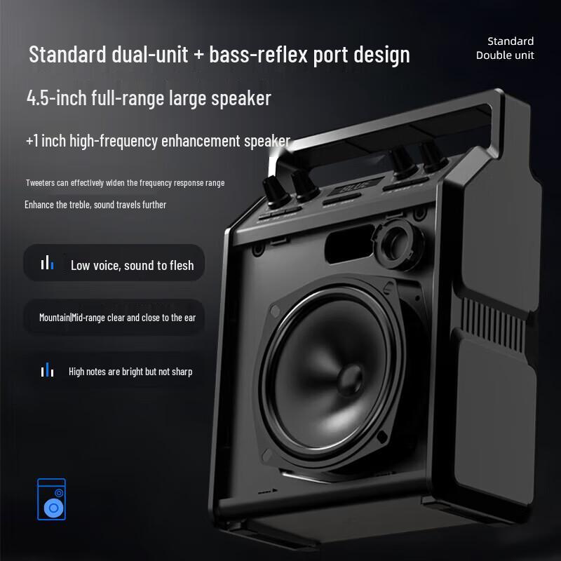 Philips SD50 Portable Outdoor Bluetooth Karaoke Speaker with Wireless Mic CN Plug (adapter Included)