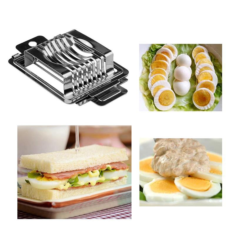 Egg Cutter Stainless Steel Wire Egg Slicer For Hard Boiled Eggs Luncheon Meat Mushroom Tomato Kitchen Tool Gadgets Accessories