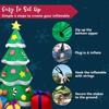 Syncfun 7 FT Christmas Inflatables Christmas Tree Outdoor Decorations with 3 Gift Boxes with Built-in LEDs for Holiday Party